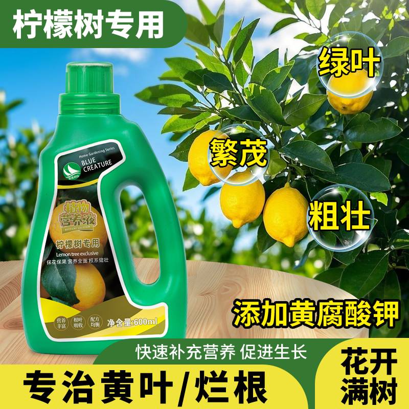 花多多柠檬树营养液花肥治叶子发黄施肥盆栽柠檬树肥料专用肥