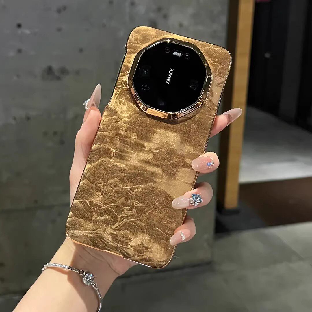 适用华为mate80RS手机壳新款高级感山河图mate70RS全包防摔mate70保护套高端mate80 promax男女款mate80外壳