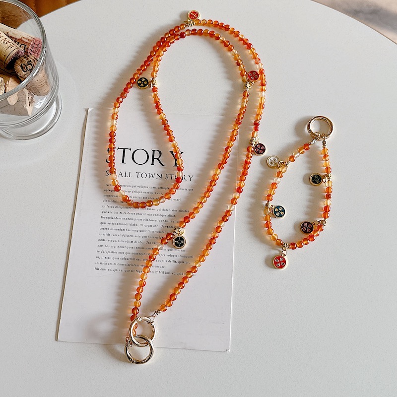 招财转运手机挂链水晶串珠