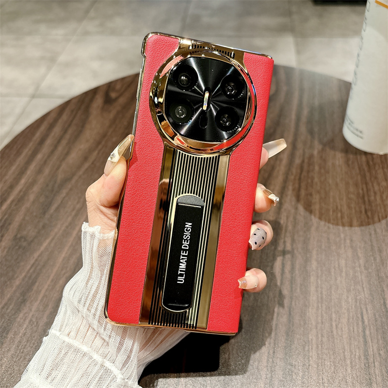 智能翻盖皮套秒变保时捷适用华为MateX6手机壳新款高级感X6典藏版带支架全包防摔保护套X5/X3抗指纹创意外壳