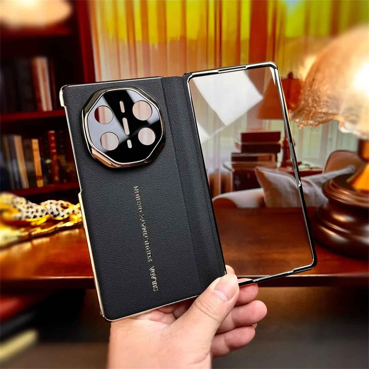 壳膜一体真皮壳适用华为Matex6