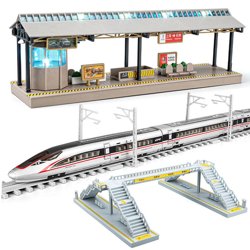 车致路轨人行天桥站台圆型轨道