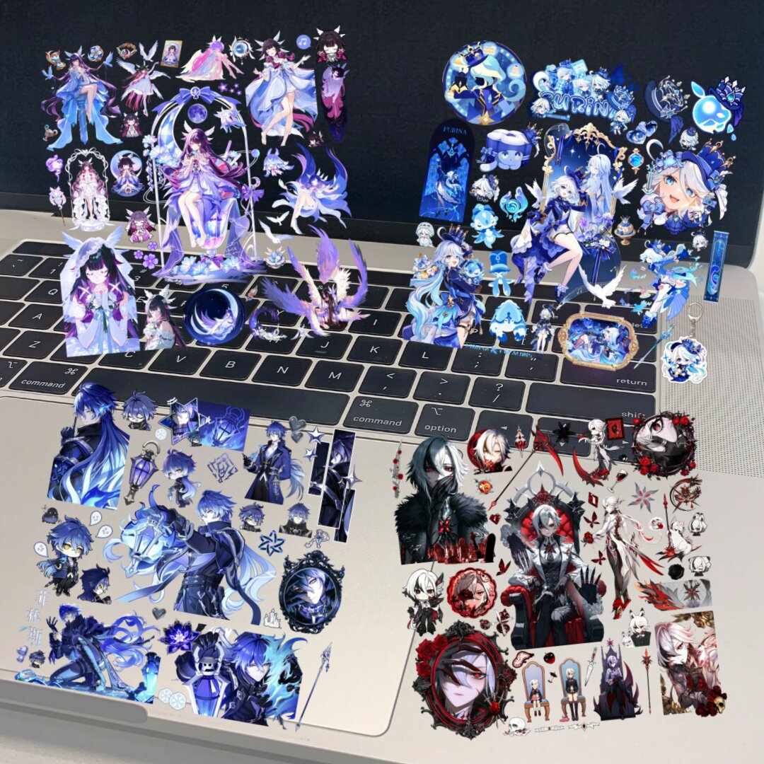 原神浮雕贴纸3D立体卡通可爱贴画手机壳水杯装饰贴纸