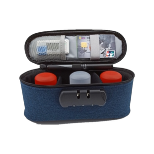 印章收纳包公章盒箱子文件管理财务办公出纳保管包带密码锁