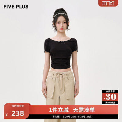 FIVEPLUST恤女小众短袖