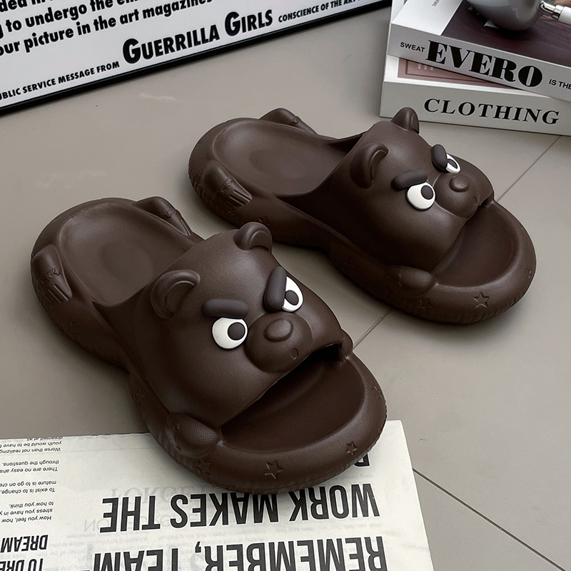 小熊凉拖鞋男士夏季外穿2025新款室内居家居洗澡防滑拖鞋男生夏天