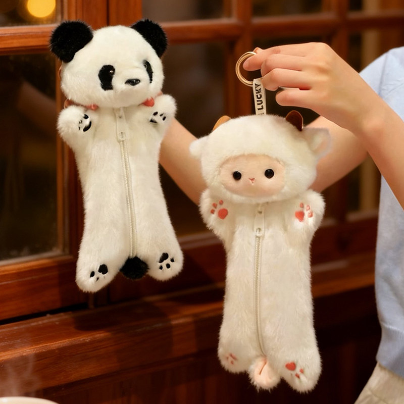 逻辑猫毛绒公仔治愈笔袋图片