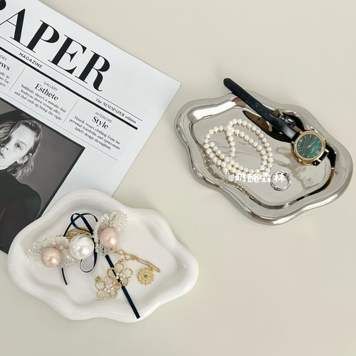 ins风云朵陶瓷首饰收纳装饰托盘