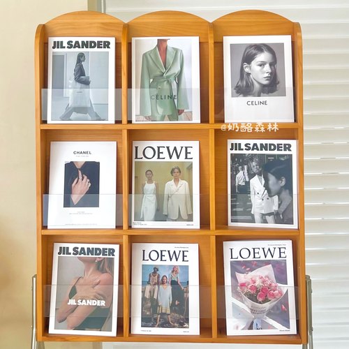 ins风英文杂志拍摄道具办公室客厅书柜民宿装饰摆件拍照直播背景