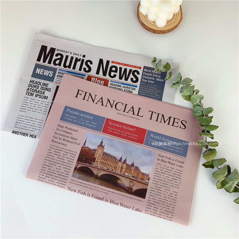 ins风 拍照英文报纸 摆拍写真少女心复古摄影道具 桌面拍照装饰,文具电教/文化用品/商务用品,其它印刷制品,淘宝优惠券,粉丝福利购,淘宝优惠卷