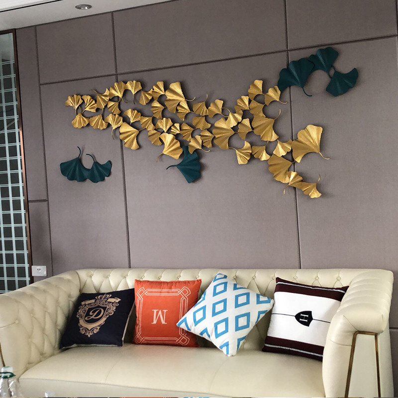 中国中式轻奢银杏叶壁饰金艺创意酒店墙面挂件饰属客厅沙发背景墙在类目 家居饰品, 壁饰中 - 来自Buy2taobao.com提供专业的淘宝代购服务