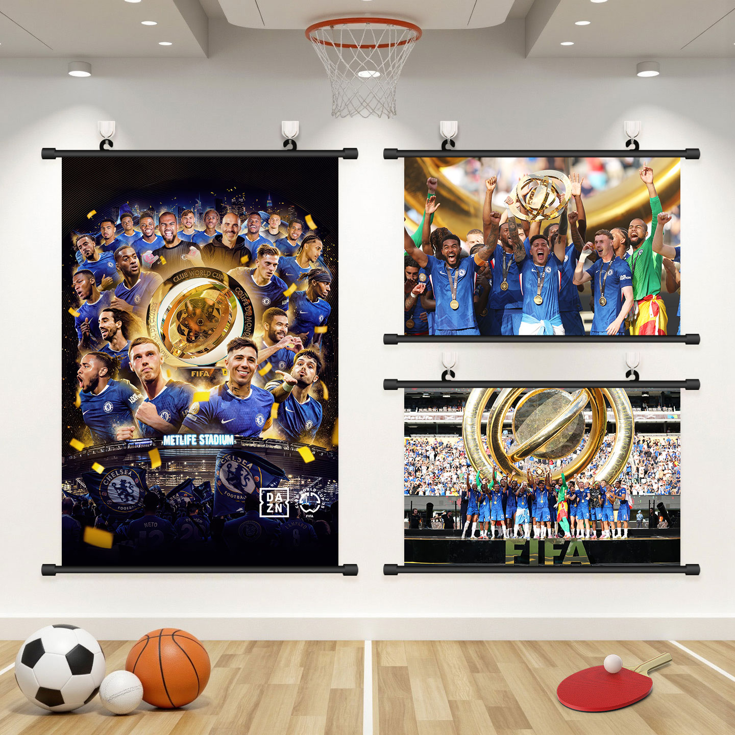 2025世俱杯切尔西夺冠挂画装饰画