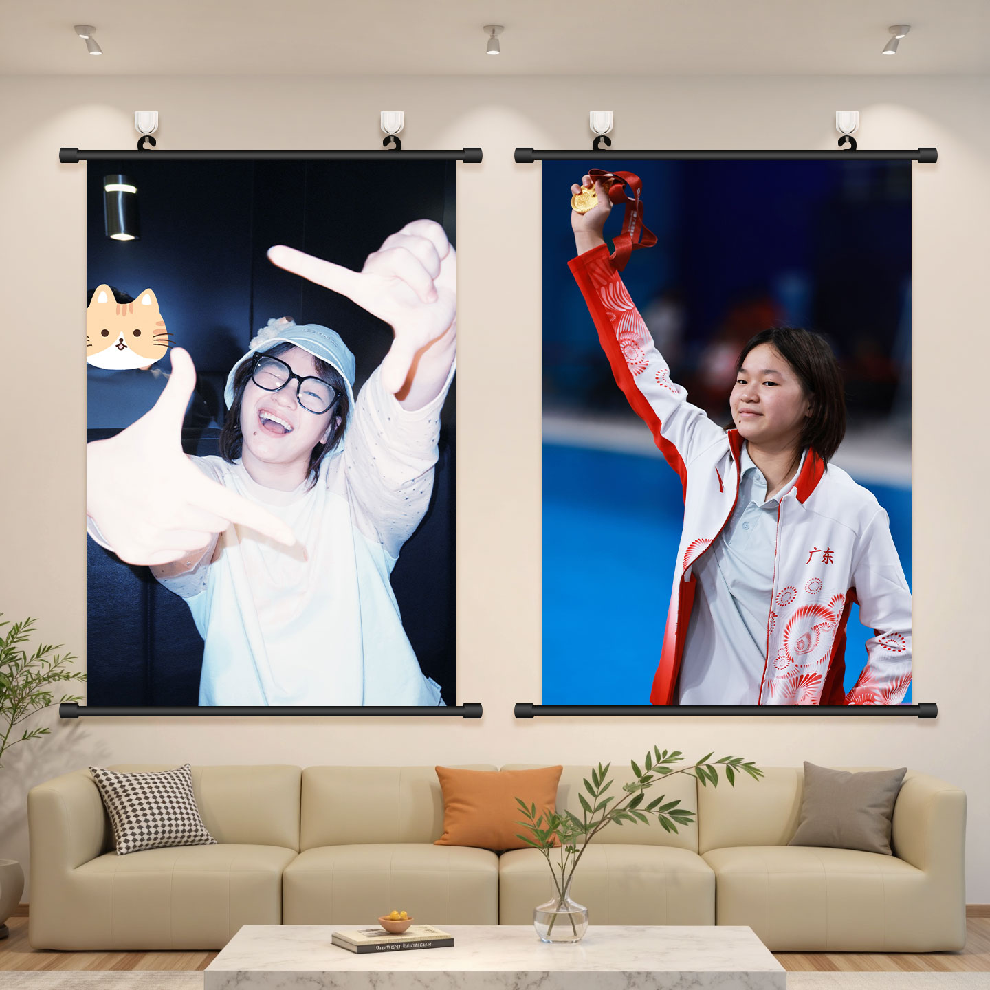 全红跳水婵海报挂画跳水运动周边