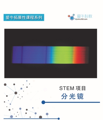 ANS009爱牛科教STEM课材料拓展课材料-分光镜