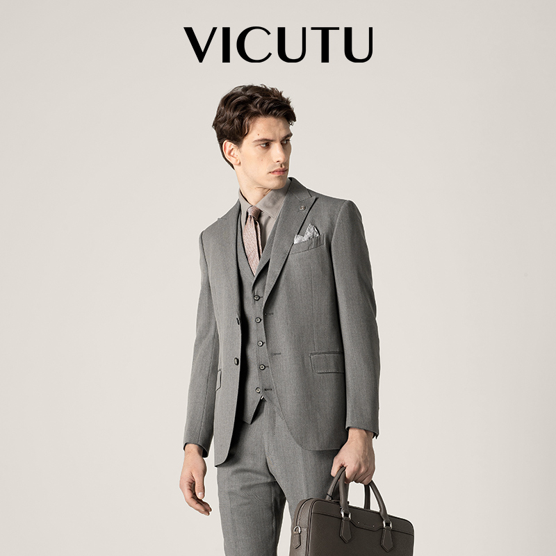 vicutu威可多羊毛西服上衣