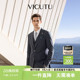 舒适羊毛外套商务通勤休闲西服 款 VICUTU威可多男士 西服春季