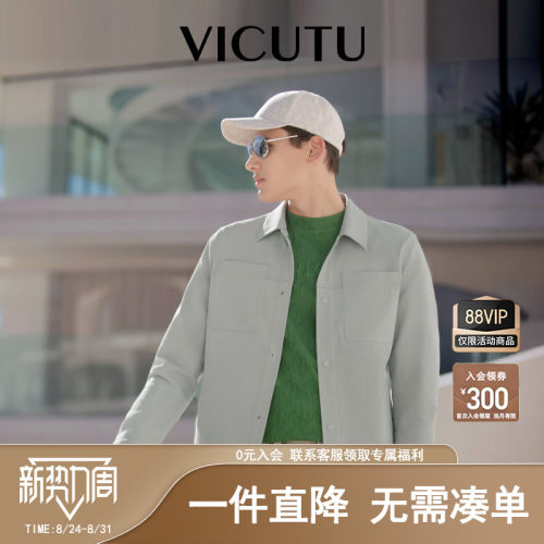 舒适休闲翻领修身工装外套