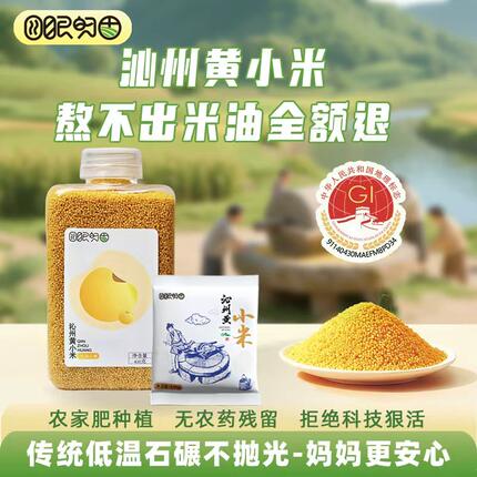 试吃装正宗沁州黄小米石碾小米含胚芽小米油小米赠送熬小米油教程