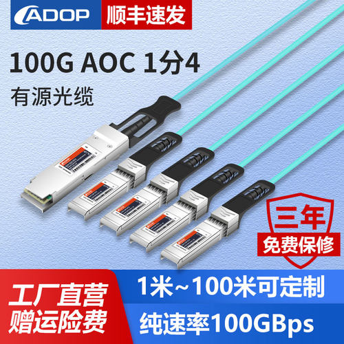 100g有源戴尔思科光缆ADOP