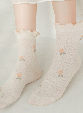 月子袜夏季薄款吸汗透气产妇专用袜子孕妇棉袜春夏产妇产后松口袜