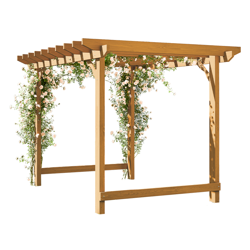 防腐木葡萄架子户外院子凉亭实木爬藤架室外别墅花园庭院亭子长廊