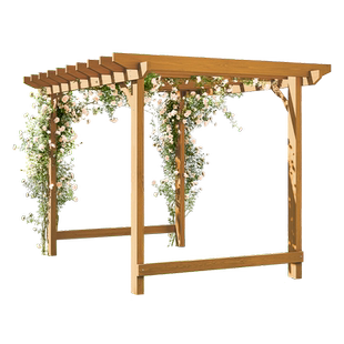 防腐木葡萄架子户外院子凉亭实木爬藤架室外别墅花园庭院亭子长廊