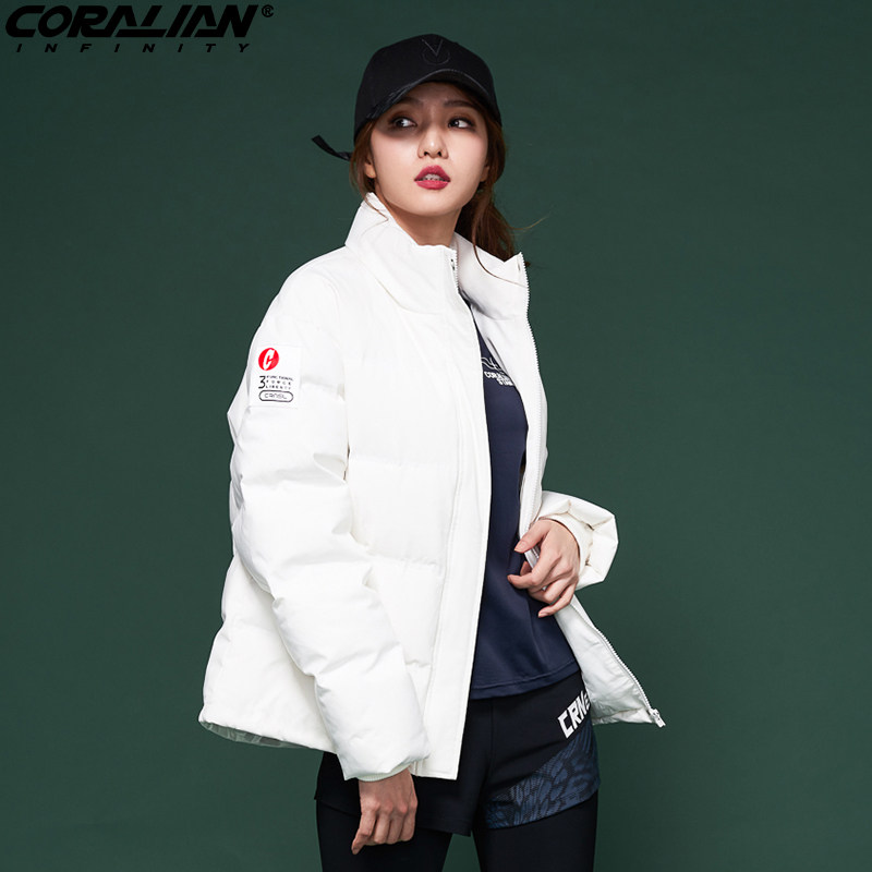 可莱安羽毛球服男女款羽绒服防寒保暖短款白鹅绒时尚加厚冬季情侣