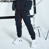 夏季 男裤 时尚 休闲跑步透气运动裤 新直筒裤 可莱安官方女士梭织长裤