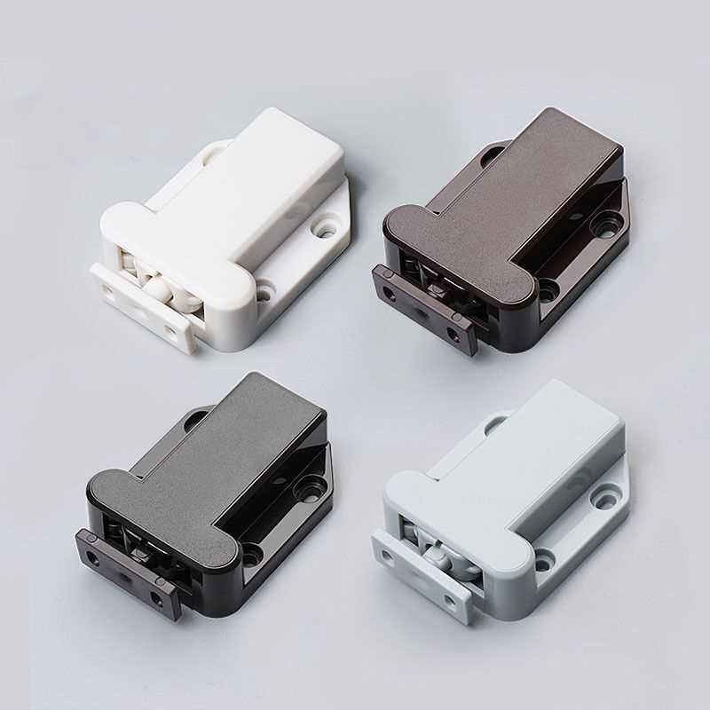 自锁器 消防柜门反弹器门碰柜吸 隐形门塑料弹跳按压式碰珠