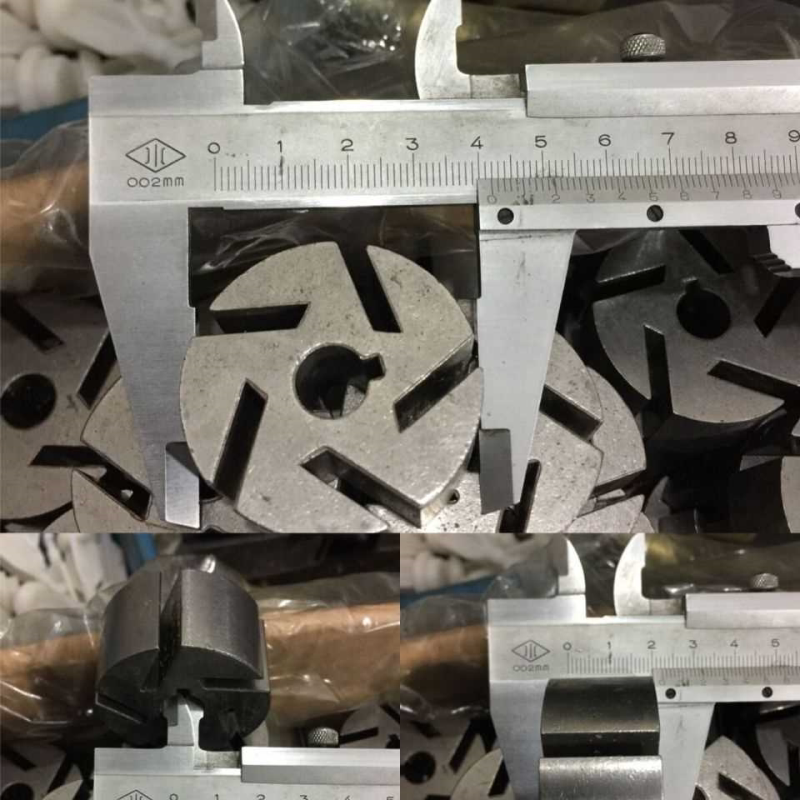 抽油泵配件铸铁叶轮电动12v24v220v刮片自吸泵塑料叶片柴油加油泵