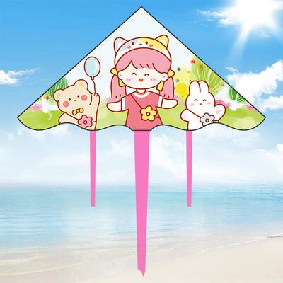 卡通可爱女孩潍坊风筝2025创意玩具新款网红儿童小大人微风易飞