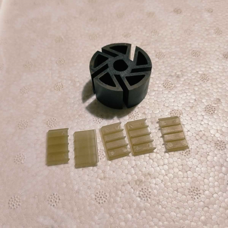 充电式电动抽油泵配件锂电抽油泵叶轮加油泵叶轮带叶片五叶通用型