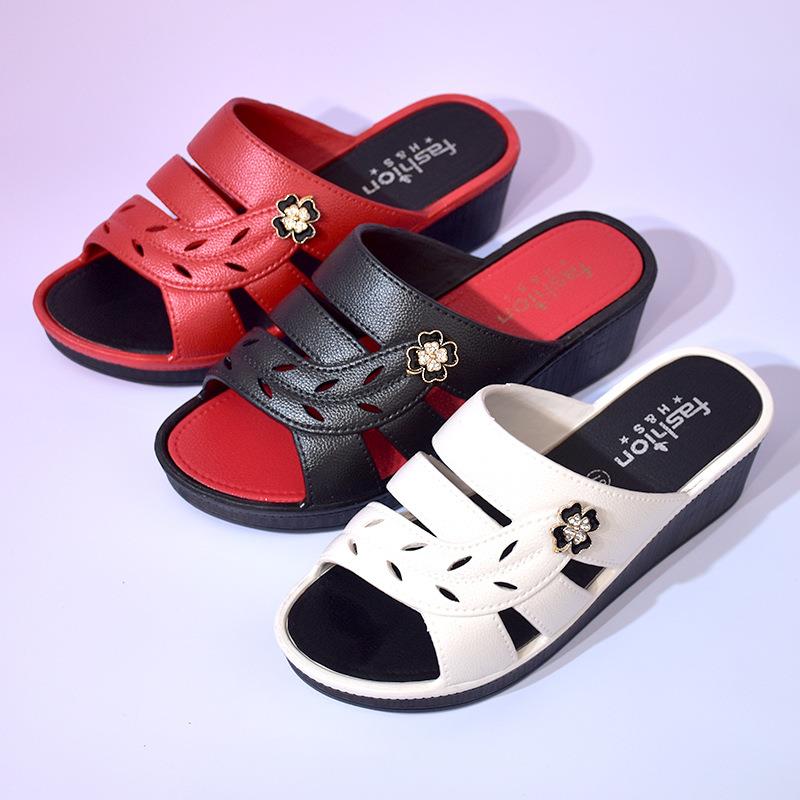 拖鞋2024夏厚底高跟室内新款时尚