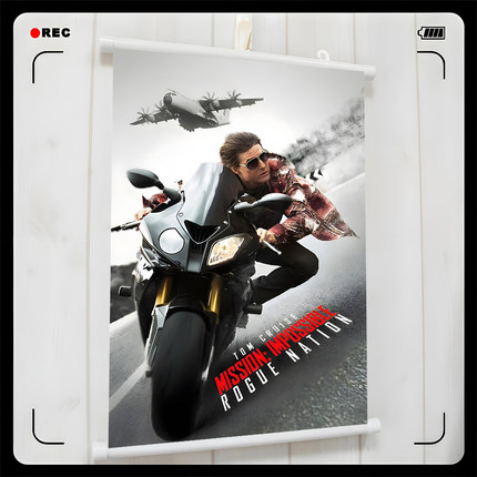 汤姆克鲁斯Tom Cruise 碟中谍电影系列 宿舍墙饰挂画海报壁画周边