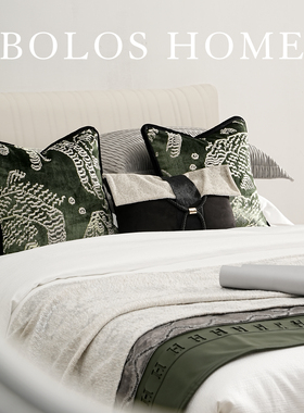 柏洛斯Natural color『玉石』进口轻奢高级绿色床品四件套2026年