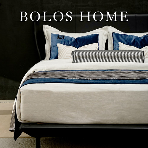 柏洛斯Chic simplicity『帛绣』轻奢简约床上腰靠垫高端床品套件