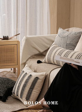 柏洛斯Divine beast轻奢高档别墅酒店客厅沙发装饰抱枕靠枕套组合