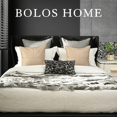 柏洛斯抱枕套床上靠腰垫高端