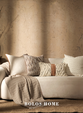 柏洛斯Rhyming现代简约棉麻高级感样板间客厅沙发抱枕长条靠腰垫