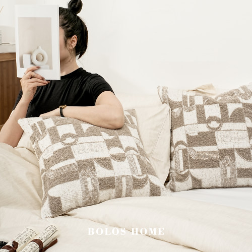柏洛斯HOME/沉木/轻奢现代高端酒店样板房榻榻米卧室床头靠垫软