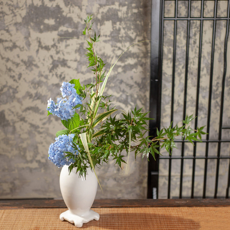 剑山陶瓷日式小原流花道插花飞鸟瓶投入瓶花瓶花艺课程教学花器 搜又搜 Www Soyouso Com