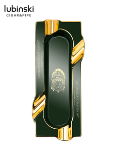 鲁宾斯基雪茄烟灰缸四槽陶瓷时尚时尚家庭办公室烟灰缸灭火器高端