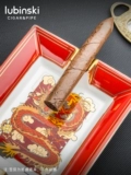 Любинский гончарная керамика сигара сигара Tobar Two Slot Two -Slot Dragon Guy Heval Sigarette Extingwiseer High -End Luxury Home Fashion