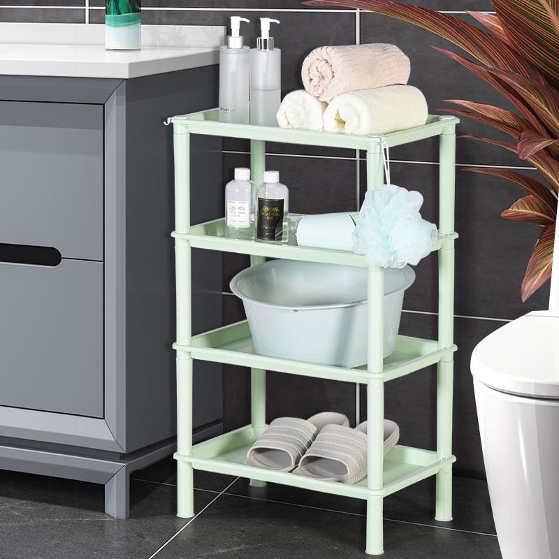 浴室置物架卫生间脸盆架厕所洗手间塑料收纳架子多层三角架落地式