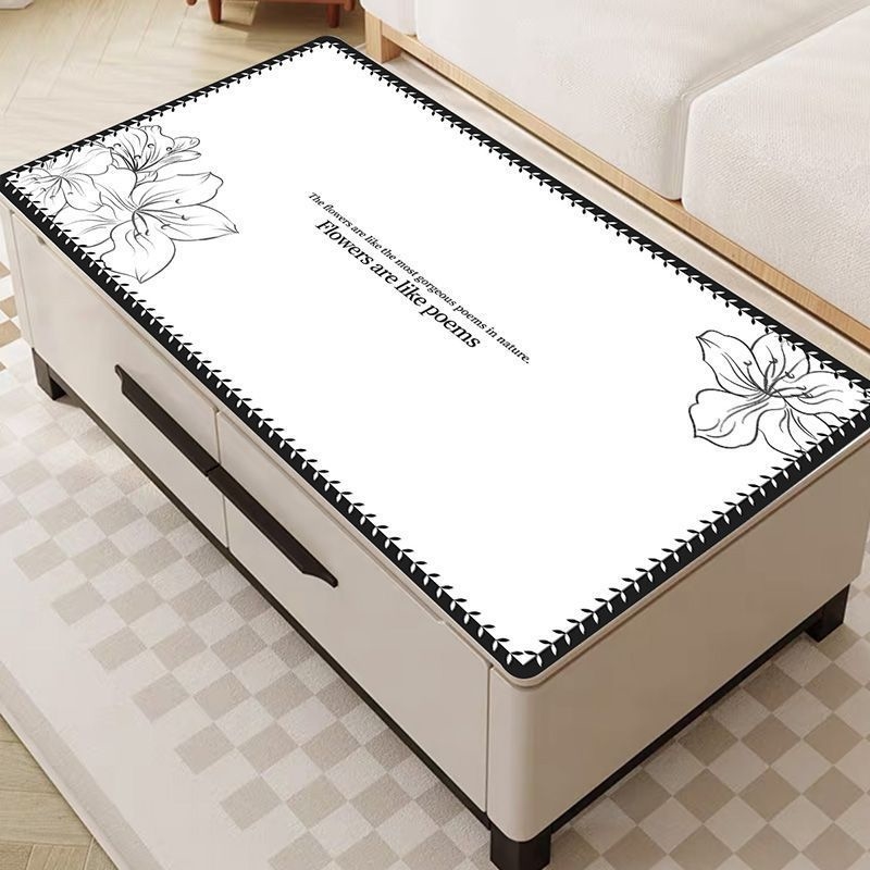 餐桌垫防水防油防烫免洗轻奢高级感茶几垫子长方形可裁剪餐桌布