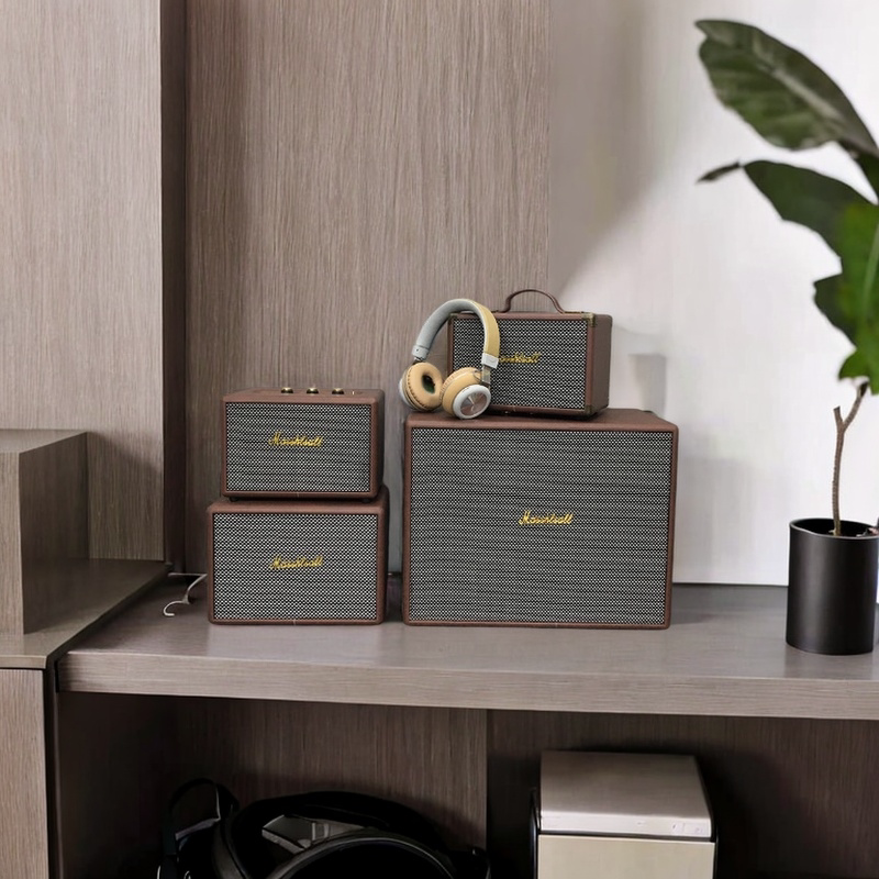 现代简约复古仿真收音机录音机音箱模型摆件样板房书房软装饰品