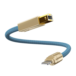 Tanner镀银6N苹果lightning转USB方口手机接声卡DAC解码OTG直播线