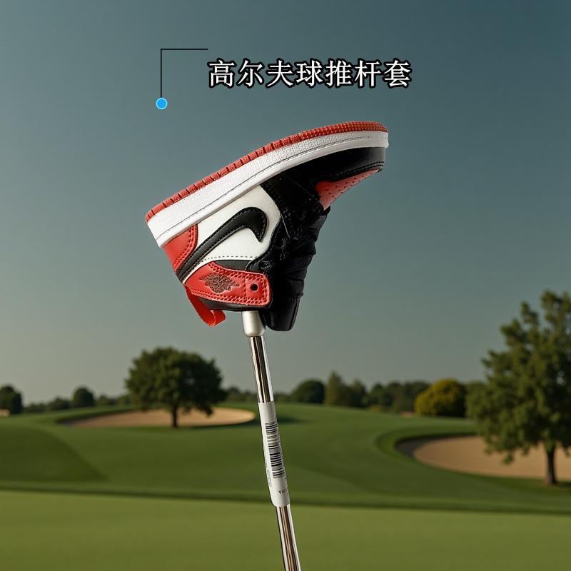 Tit通用一字型直条推杆套 L型杆头保护套 高尔夫球杆套 球头帽套