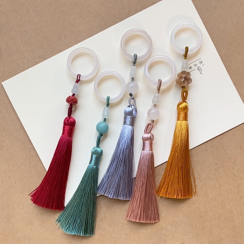 天然玛瑙跑环流苏手持DIY手工配饰手捻手串国风饰品配件配饰材料