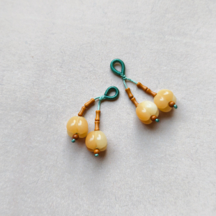 天然菩提桂花小提溜新中式禅意挂件diy手串文玩饰品配件吊坠压襟